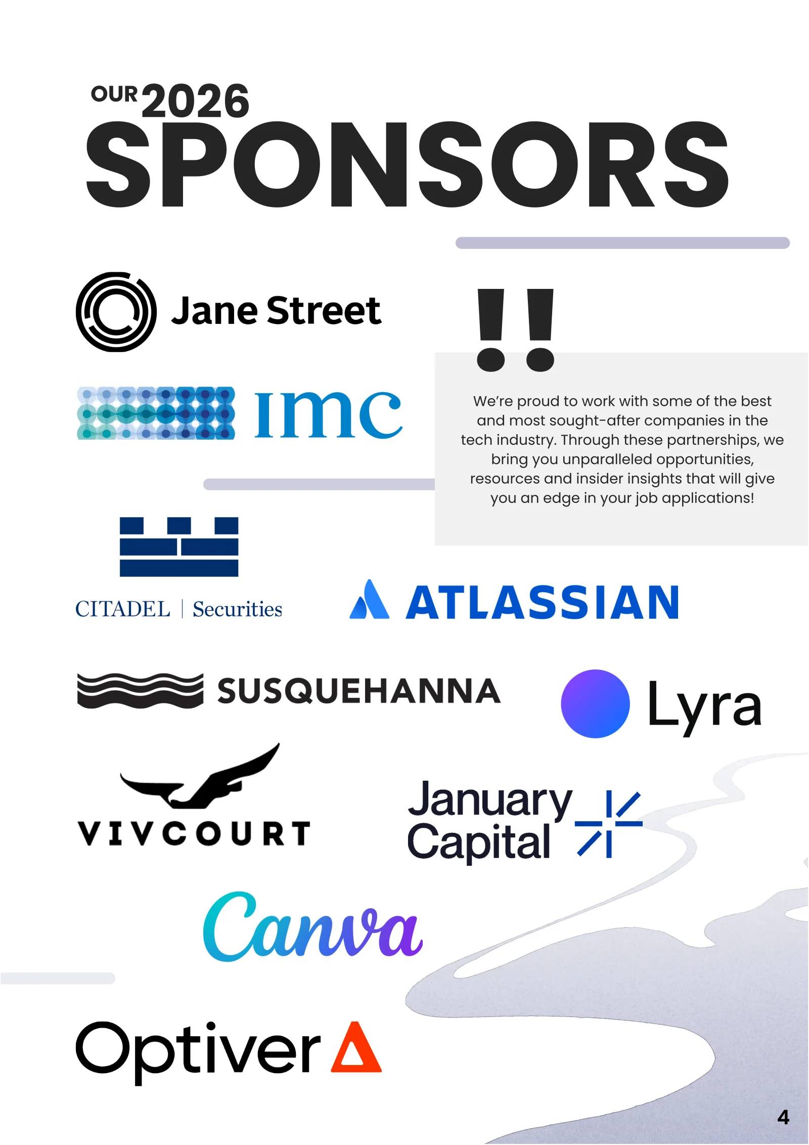 Our 2026 Sponsors